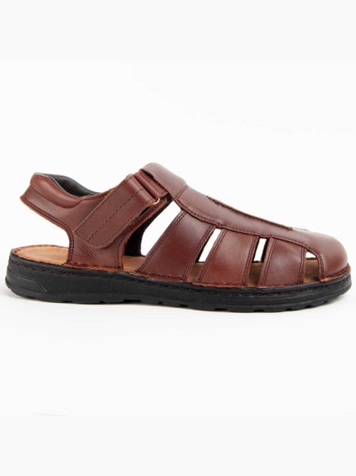 Sandale Cuir Naturel Purapiel - Kiabi