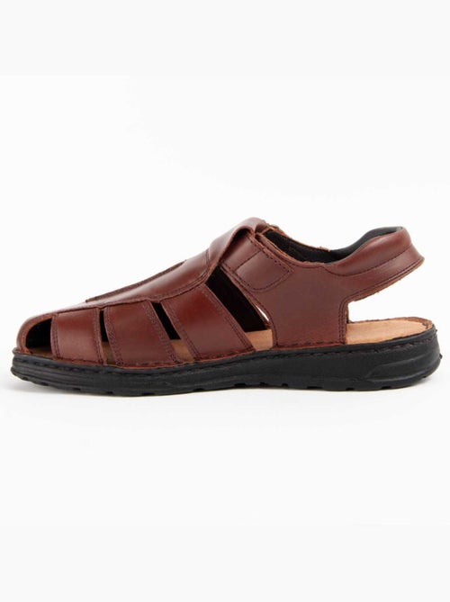 Sandale Cuir Naturel Purapiel - Kiabi