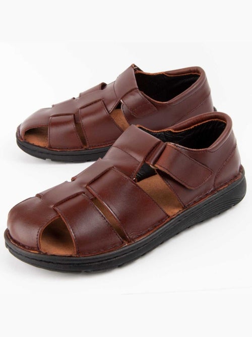 Sandale Cuir Naturel Purapiel - Kiabi