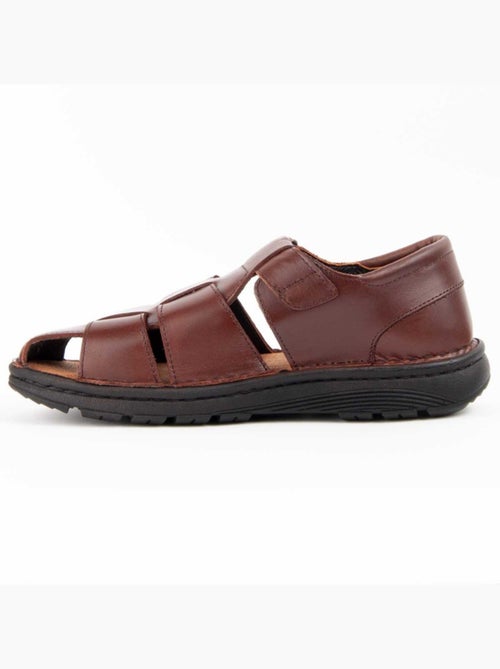 Sandale Cuir Naturel Purapiel - Kiabi