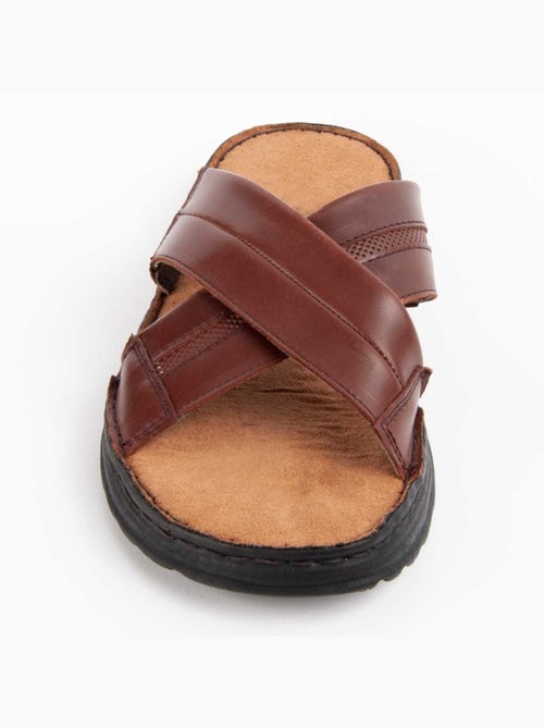 Sandale Cuir Naturel Purapiel - Kiabi