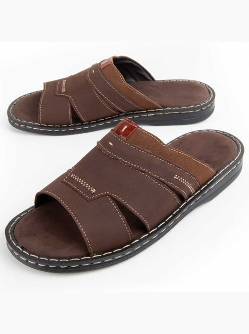 Sandale Cuir Naturel Purapiel - Kiabi