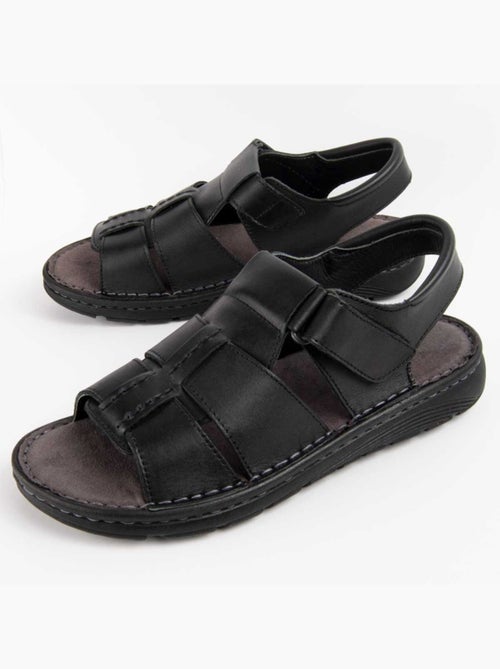 Sandale Cuir Naturel Purapiel - Kiabi
