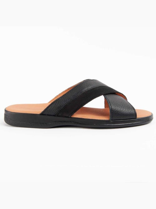 Sandale Cuir Naturel Purapiel - Kiabi