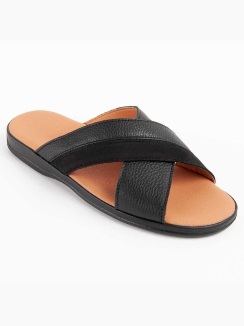 Sandale Cuir Naturel Purapiel - Kiabi