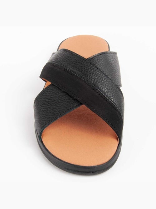 Sandale Cuir Naturel Purapiel - Kiabi