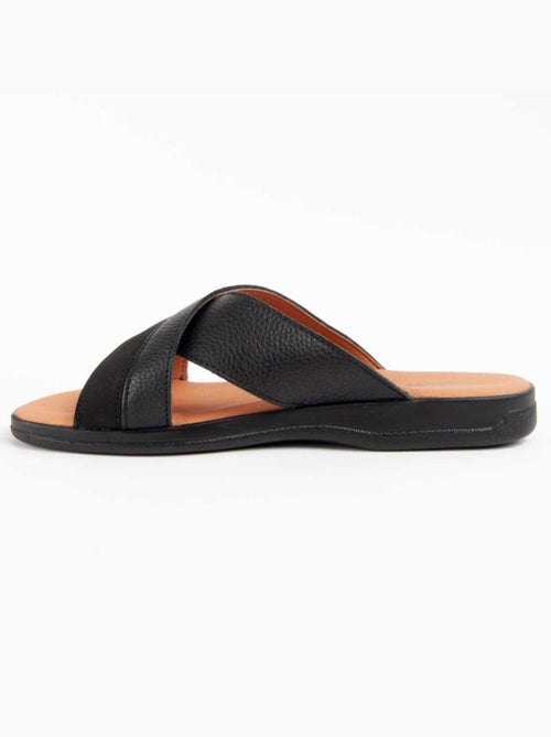 Sandale Cuir Naturel Purapiel - Kiabi