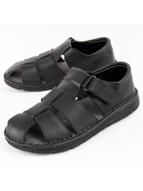 Sandale Cuir Naturel Purapiel - Kiabi