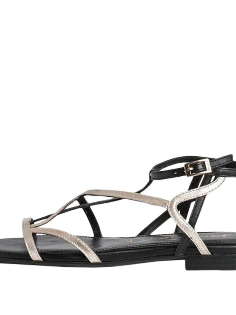 Sandale Cuir Tamaris Noir - Kiabi