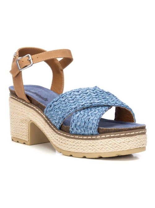 Sandale décontractée à talon avec boucle - Kiabi