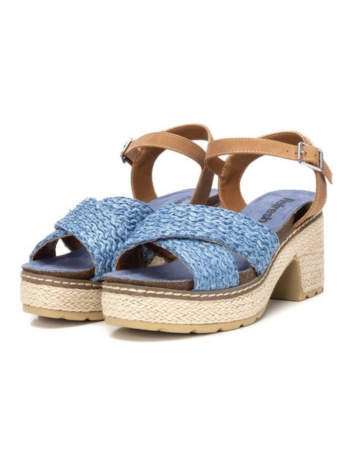 Sandale décontractée à talon avec boucle - Kiabi