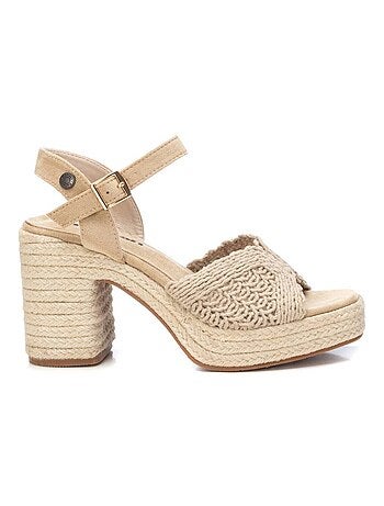 Sandale décontractée à talon cheville