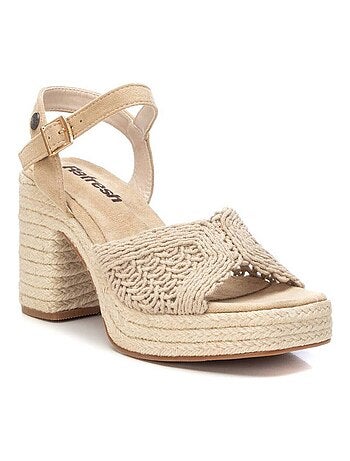 Sandale décontractée à talon cheville