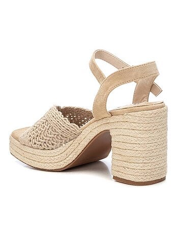 Sandale décontractée à talon cheville