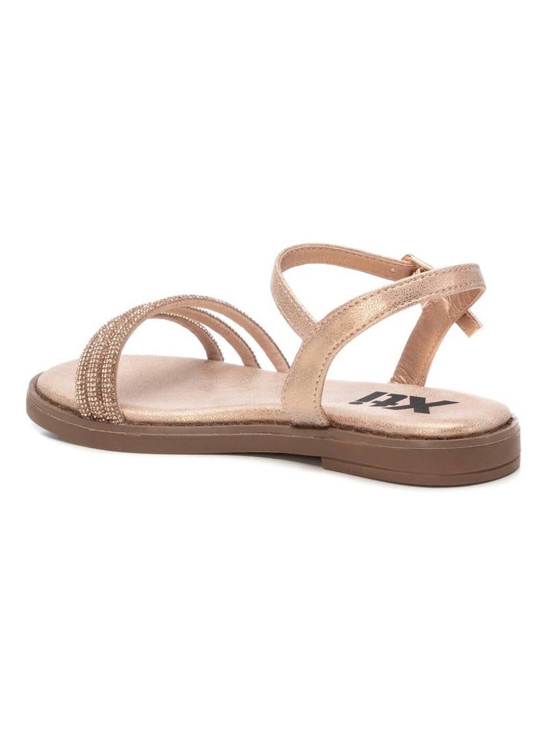 Sandale décontractée avec boucle Crème - Kiabi