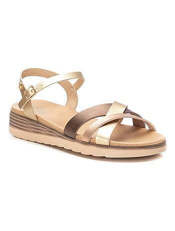 Sandale décontractée coin avec boucle