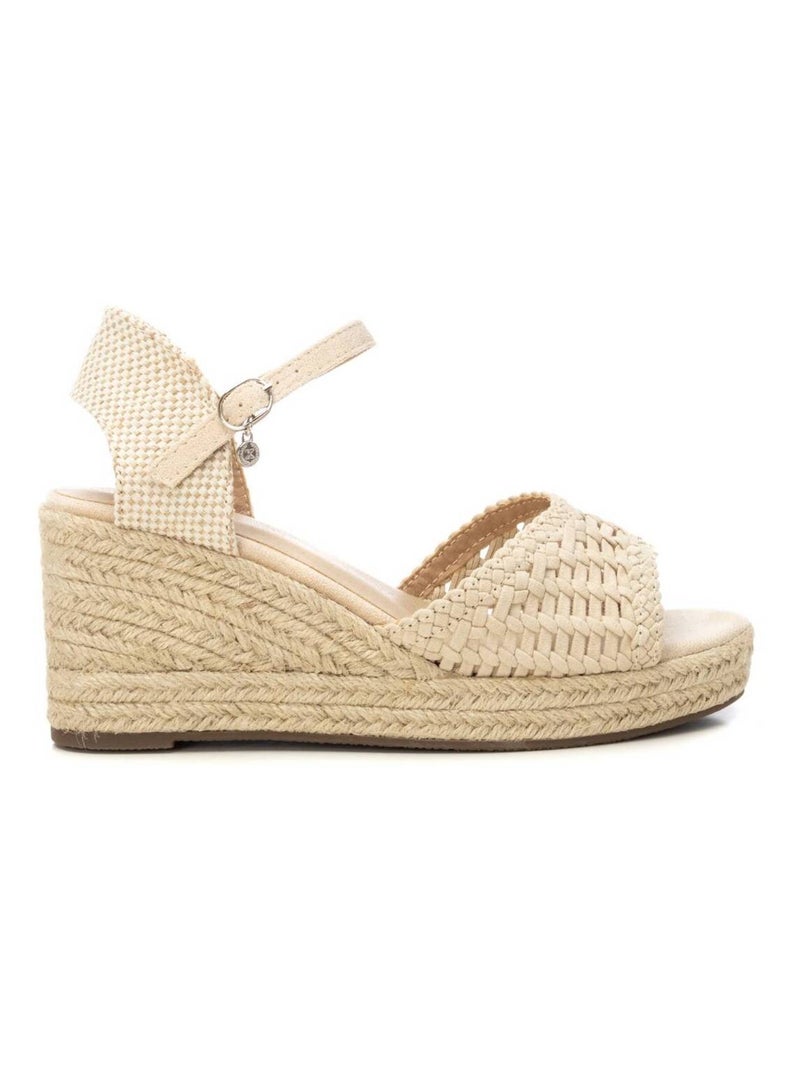 Sandale décontractée coin cheville Beige - Kiabi