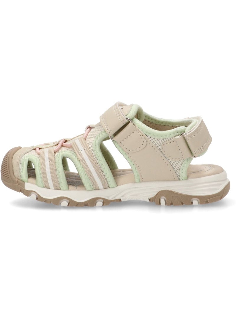 Sandale décontractée sangle réglable Beige - Kiabi
