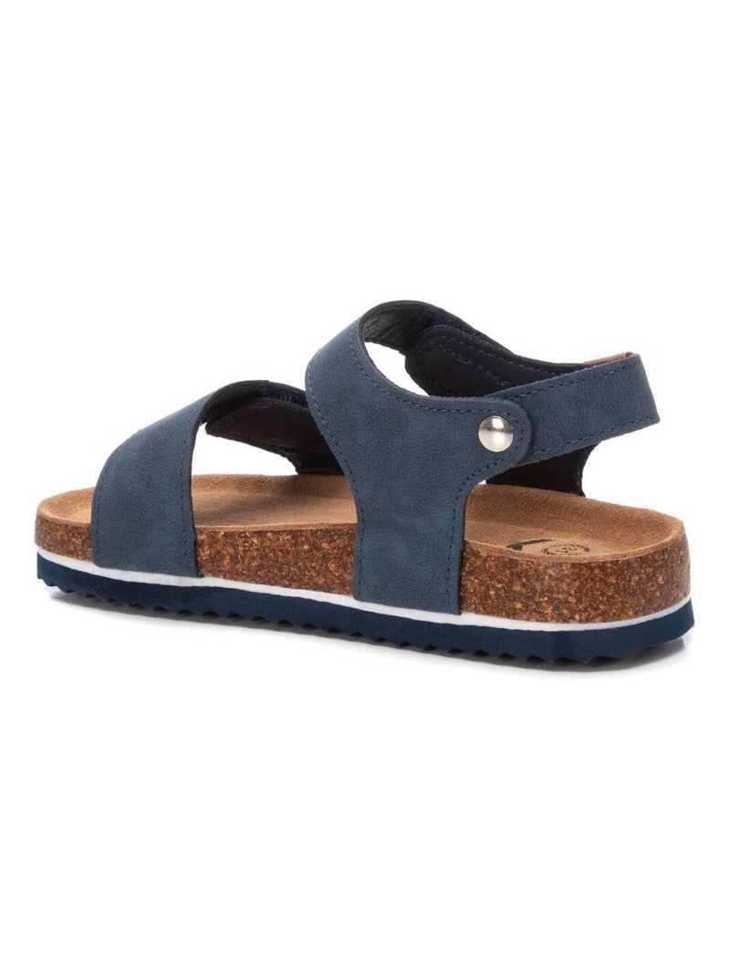 Sandale décontractée sangle réglable Bleu - Kiabi