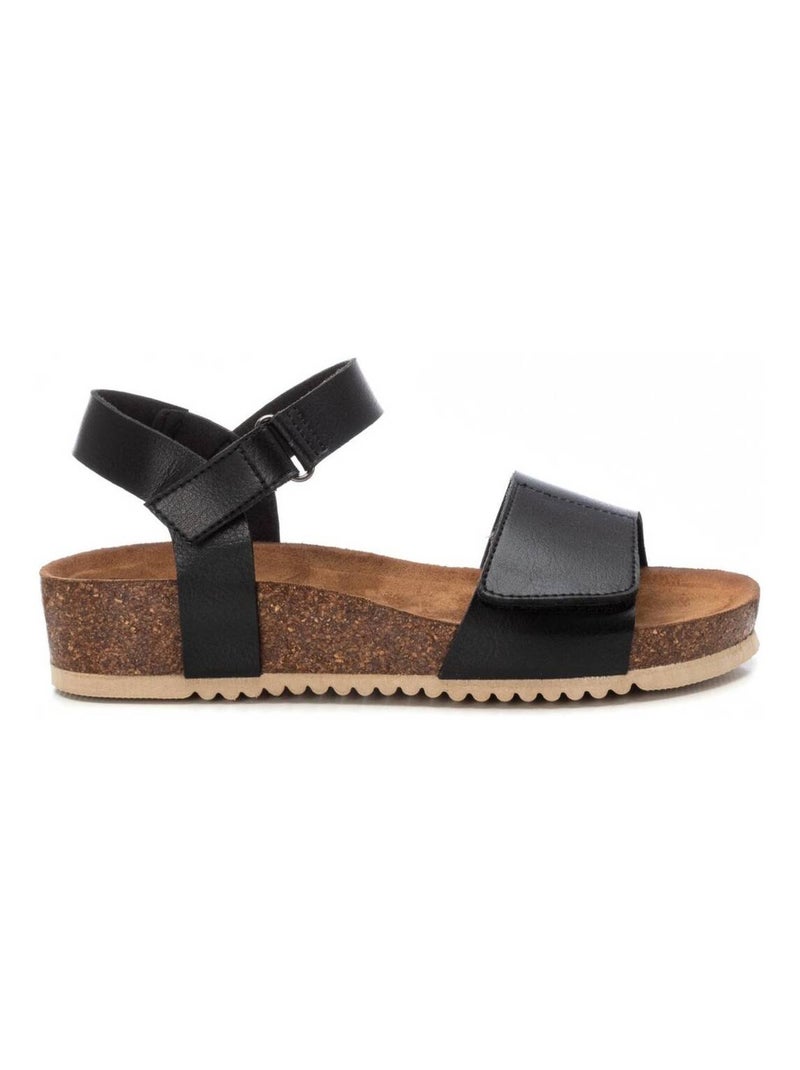 Sandale décontractée sangle réglable Noir - Kiabi