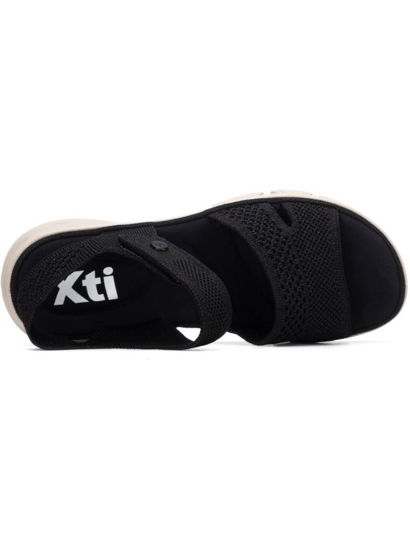 Sandale décontractée sangle réglable Noir - Kiabi