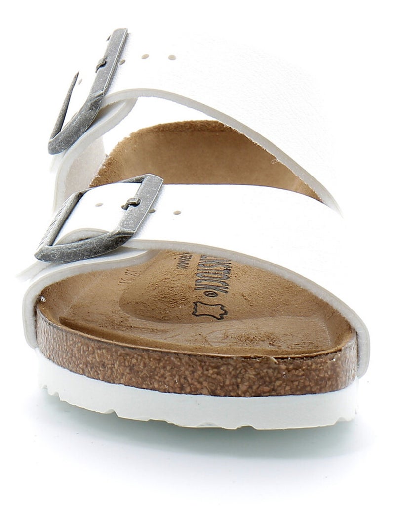 Sandale en Cuir Birkenstock Blanc - Kiabi