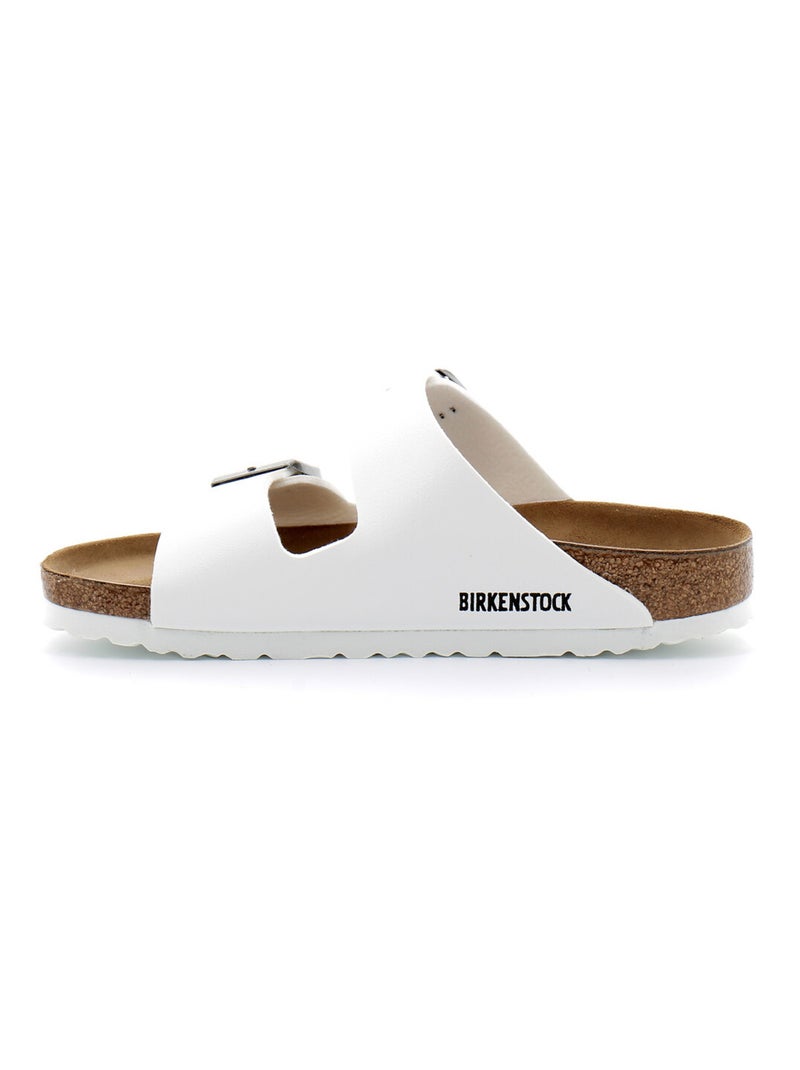Sandale en Cuir Birkenstock Blanc - Kiabi