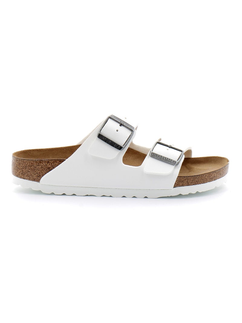 Sandale en Cuir Birkenstock Blanc - Kiabi
