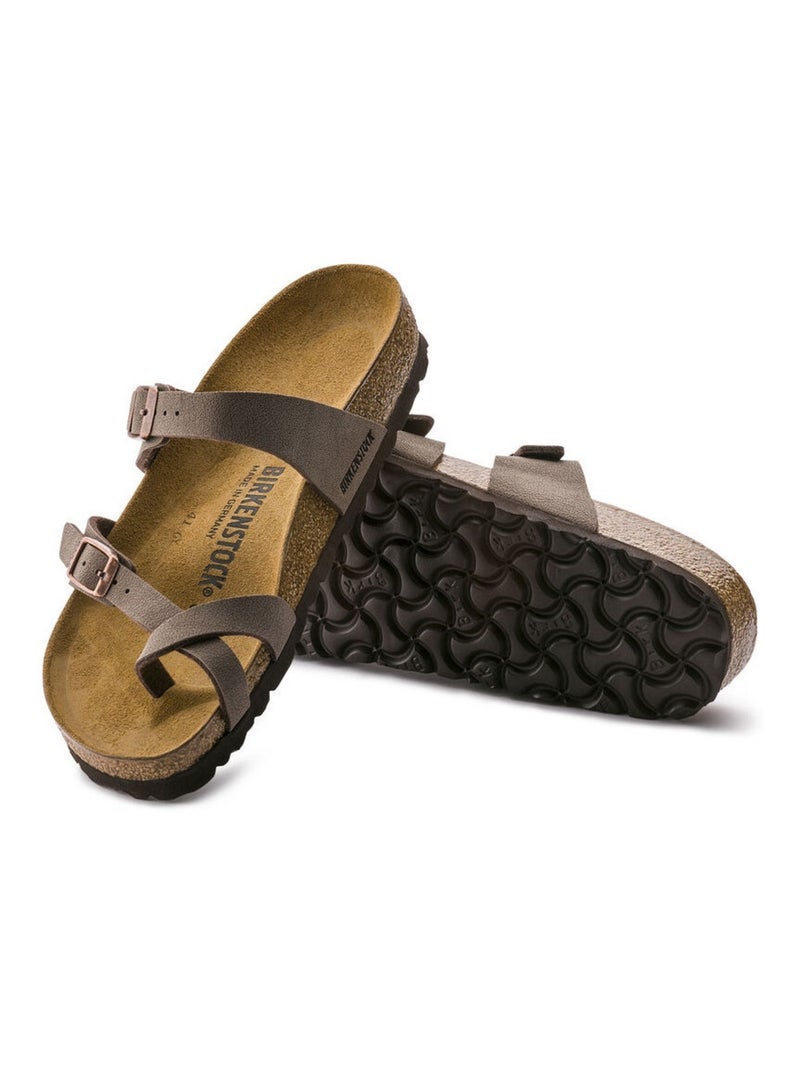 Sandale en Cuir Birkenstock Marron - Kiabi