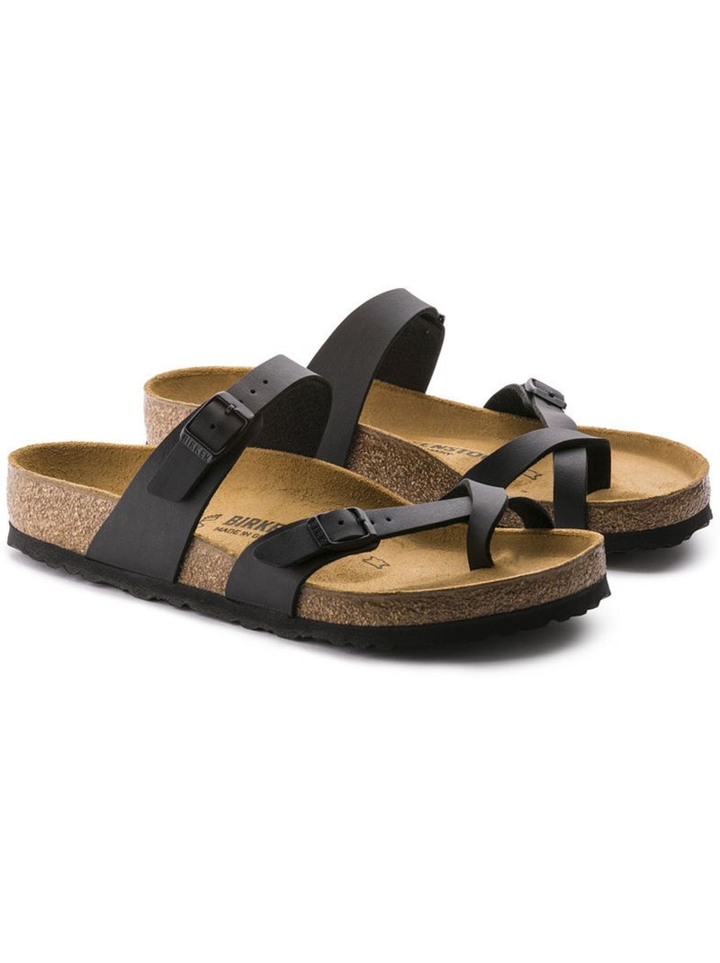 Sandale en Cuir Birkenstock Noir - Kiabi