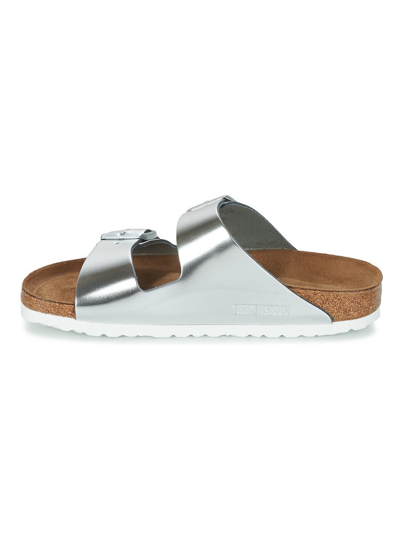 Sandale en Synthétique Birkenstock Argent - Kiabi