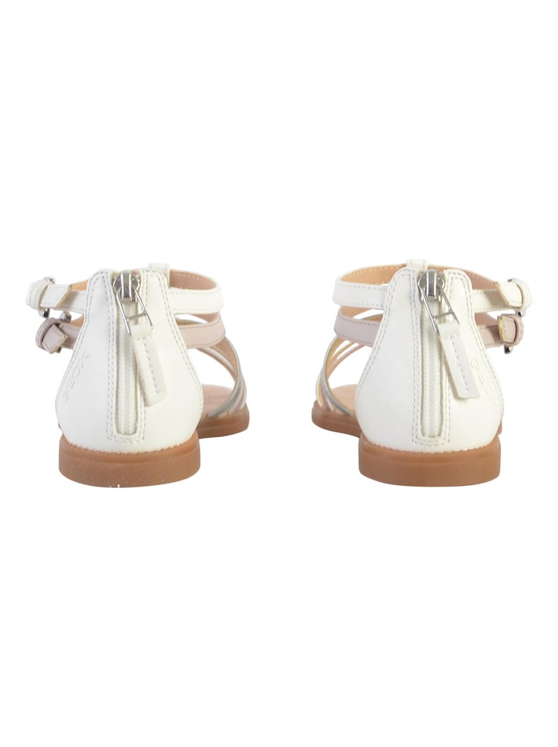 Sandale Enfant Geox Karly Blanc Rose clair - Kiabi