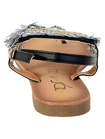 Sandale Entredoigt The Divine Factory Noir