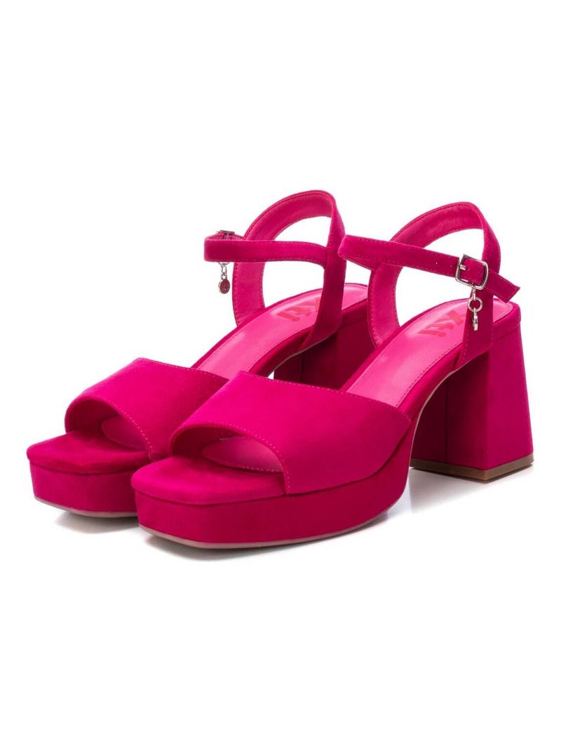Sandale entreprise à talon cheville Mauve lilas - Kiabi