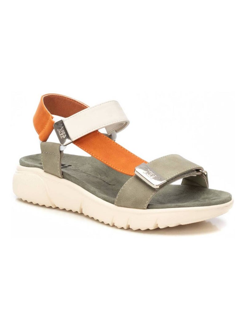 Sandale fermeture adhérente Kaki - Kiabi