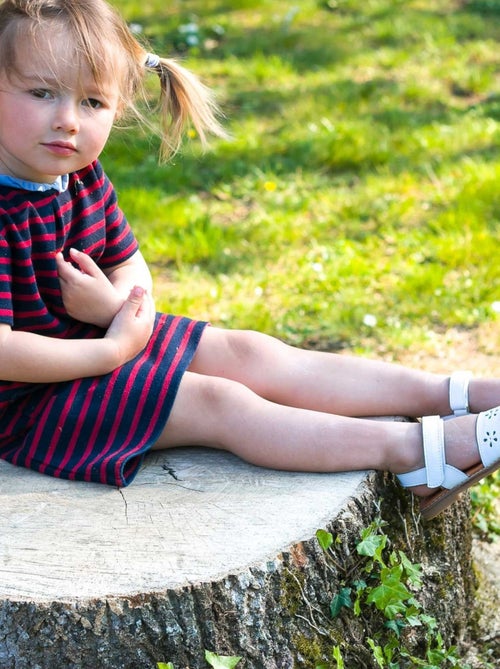 Sandale Fille Bleu Marine - Boni Daisy - Kiabi