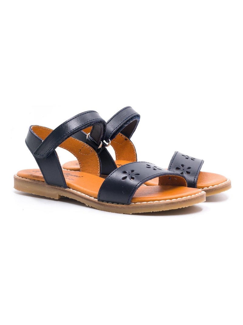 Sandale Fille Bleu Marine - Boni Daisy Bleu marine - Kiabi