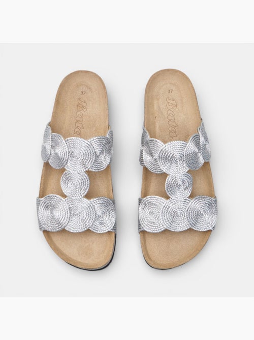 Sandale Fussbett avec double bride décorée Bata - Kiabi