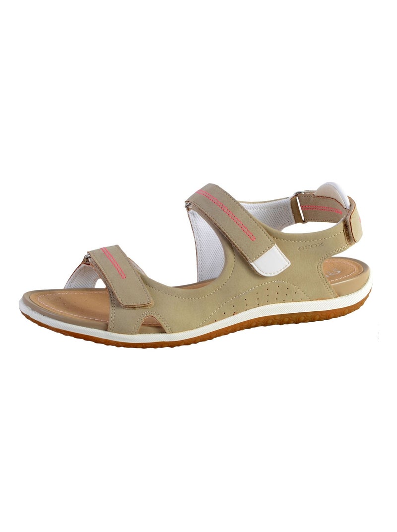 Sandale Geox D SAND.VEGA A -METAL.GOAT Taupe - Kiabi