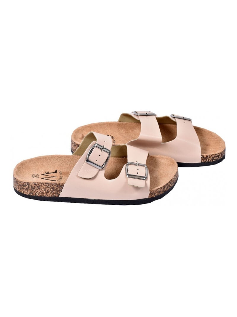 Sandale Mule Femme PREMIUM Beige - Kiabi