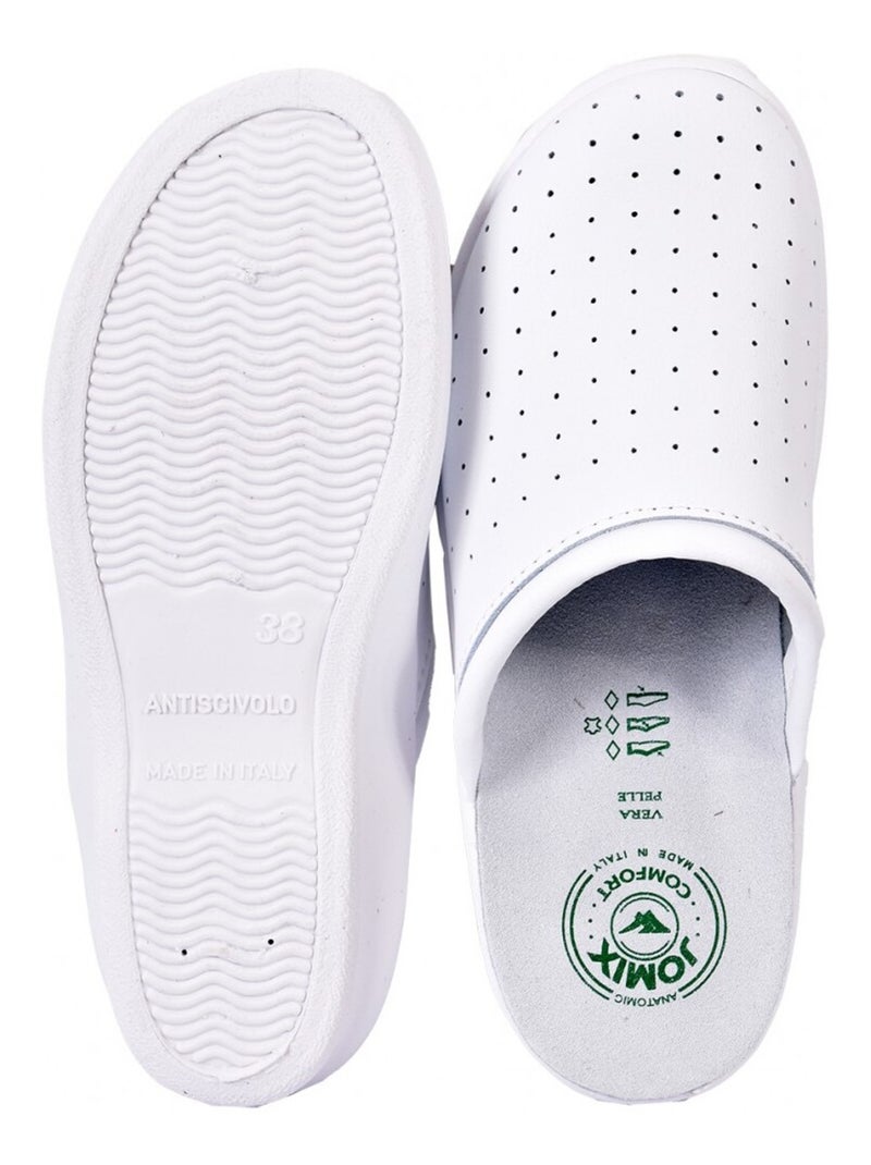 Sandale Mule Femme PREMIUM Blanc - Kiabi