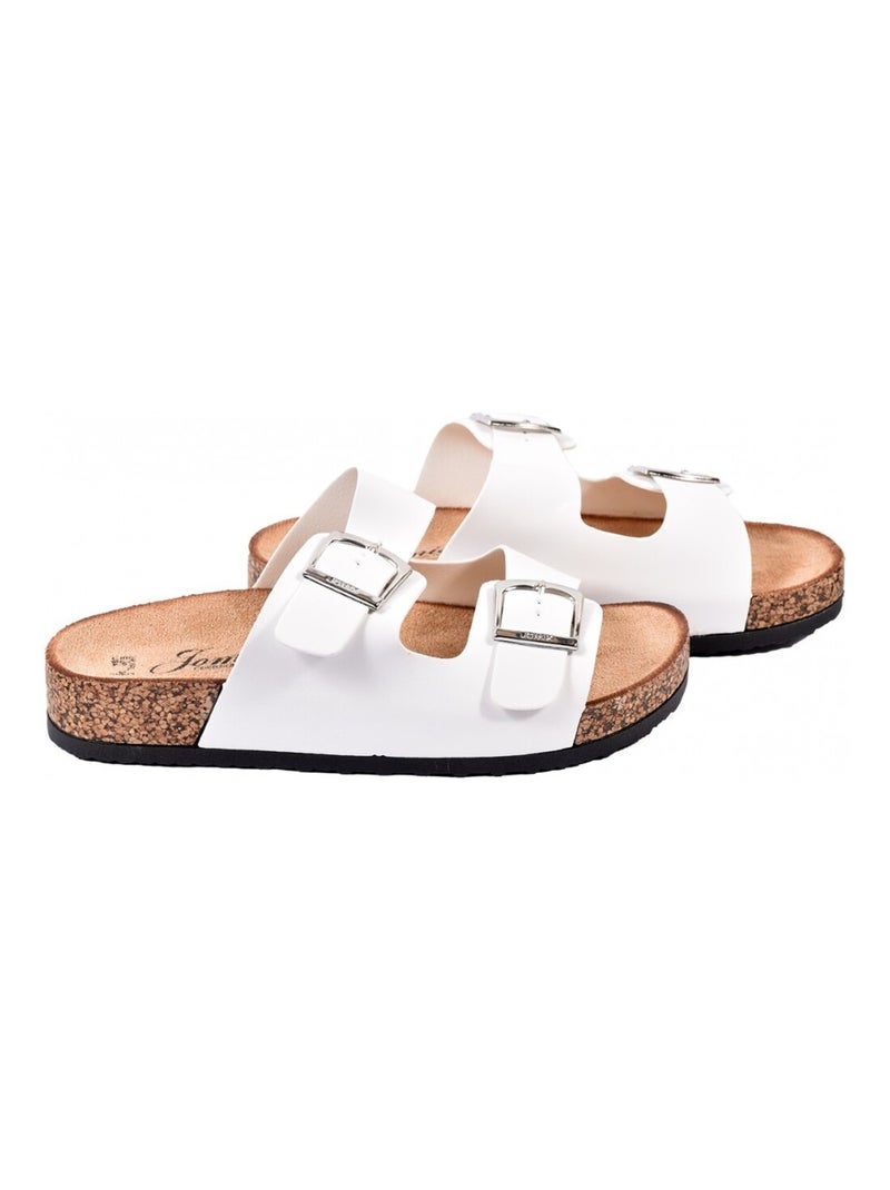 Sandale Mule Femme PREMIUM Blanc - Kiabi
