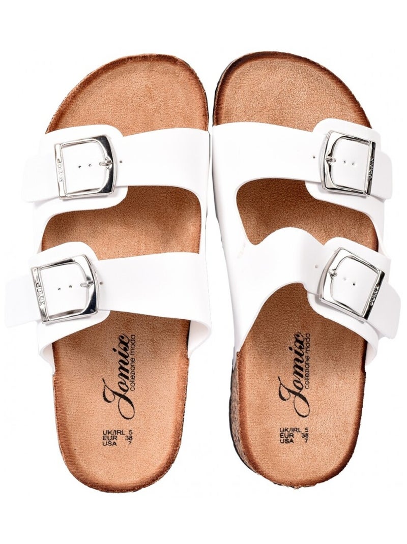 Sandale Mule Femme PREMIUM Blanc - Kiabi
