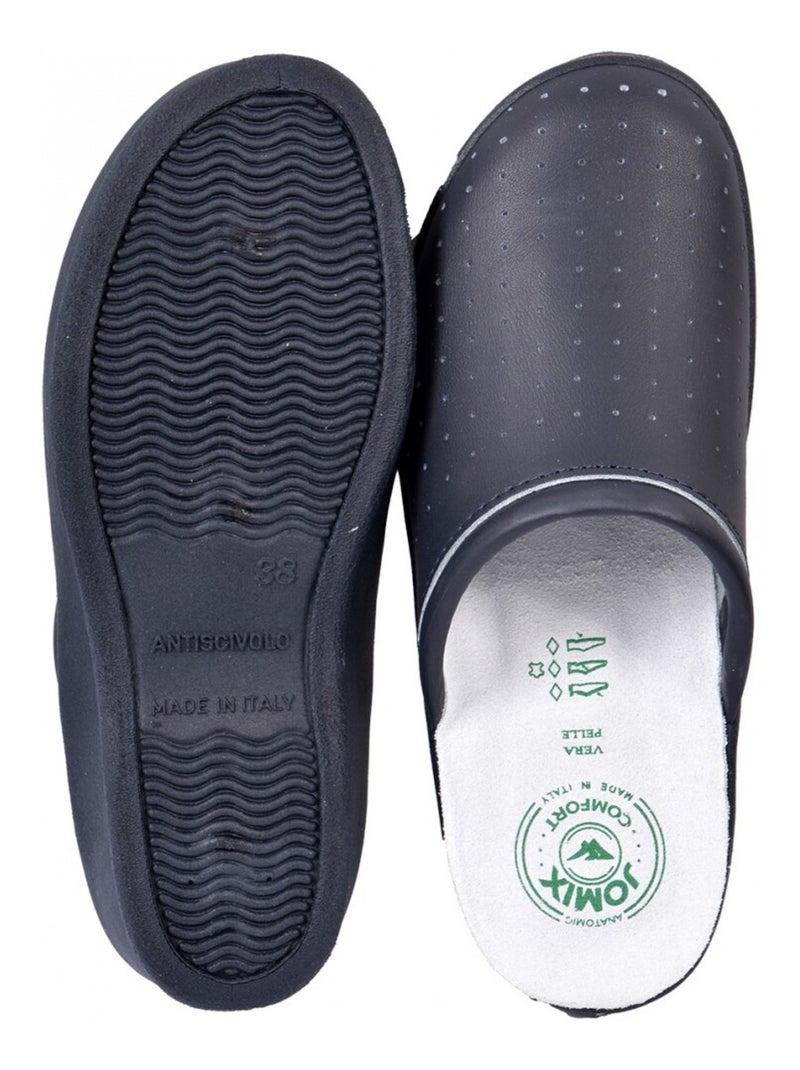 Sandale Mule Femme PREMIUM Bleu marine - Kiabi