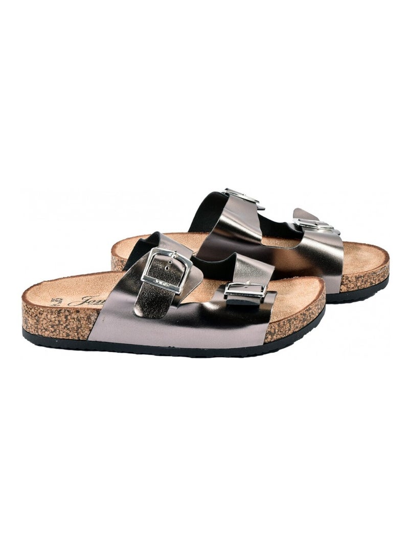 Sandale Mule Femme PREMIUM Bronze - Kiabi