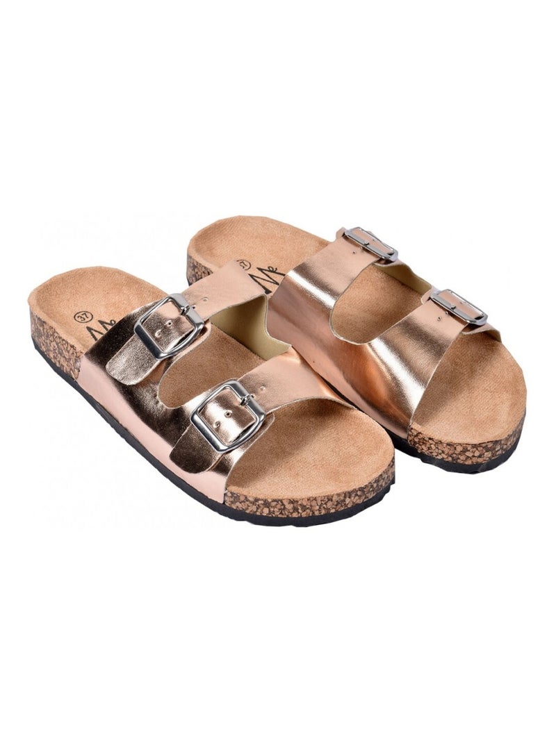 Sandale Mule Femme PREMIUM Bronze - Kiabi