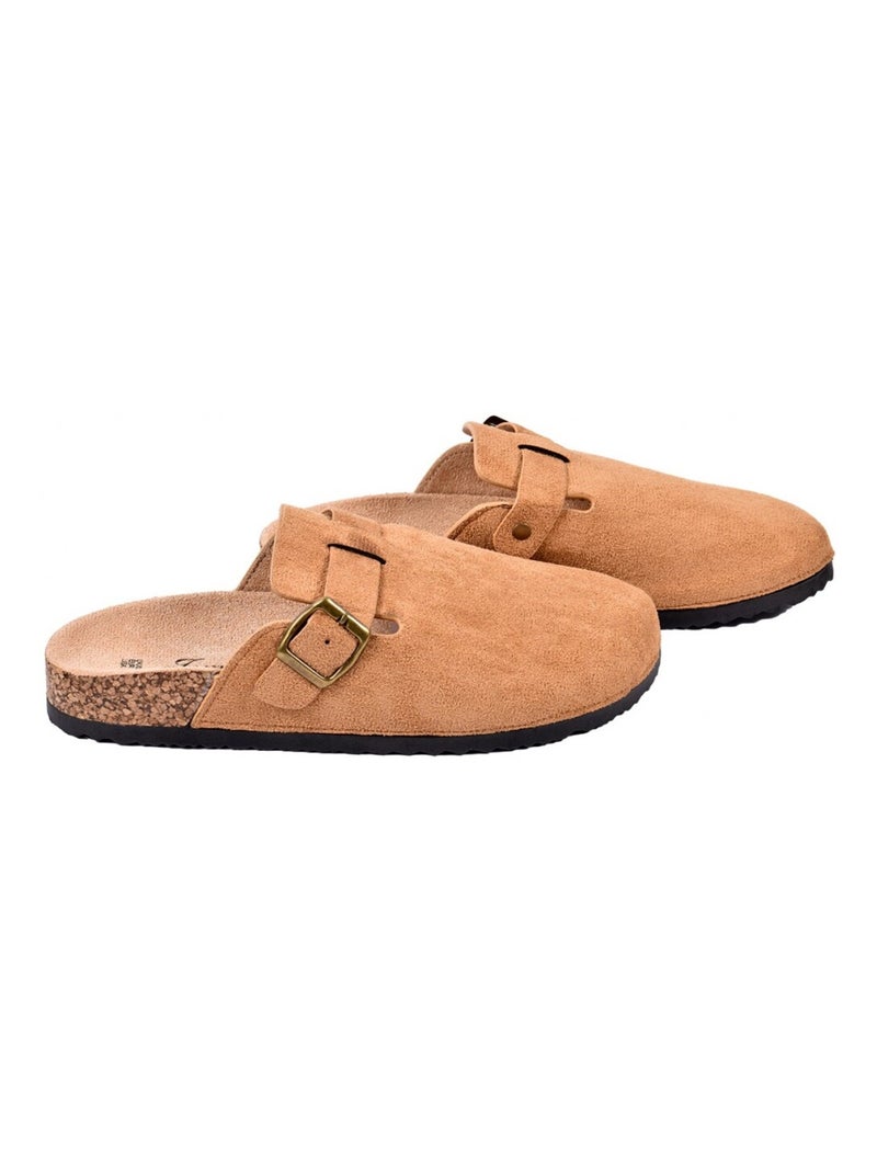 Sandale Mule Femme PREMIUM Camel - Kiabi