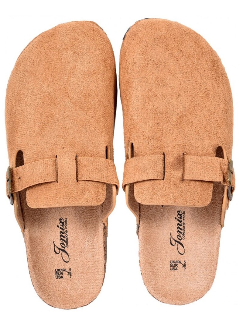 Sandale Mule Femme PREMIUM Camel - Kiabi
