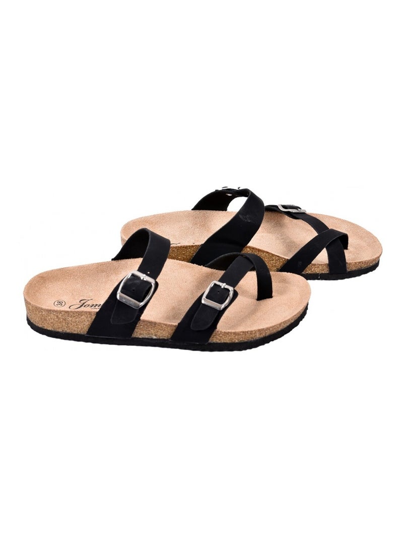 Sandale Mule Femme PREMIUM Noir - Kiabi