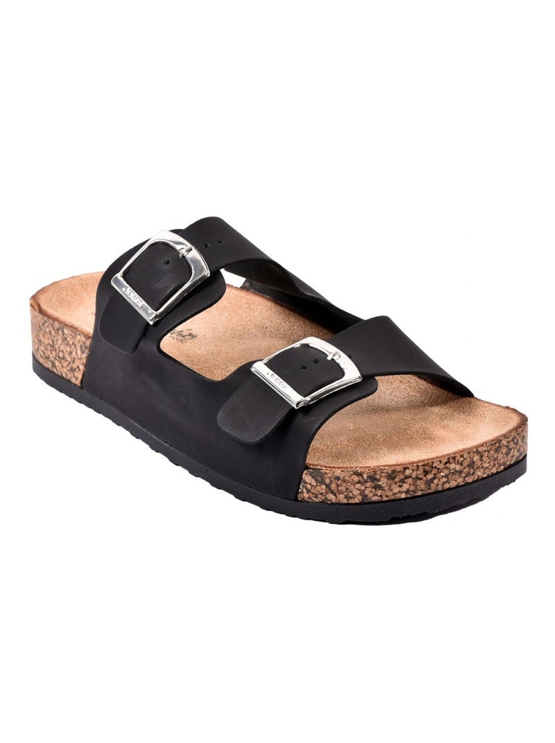 Sandale Mule Femme PREMIUM Noir - Kiabi